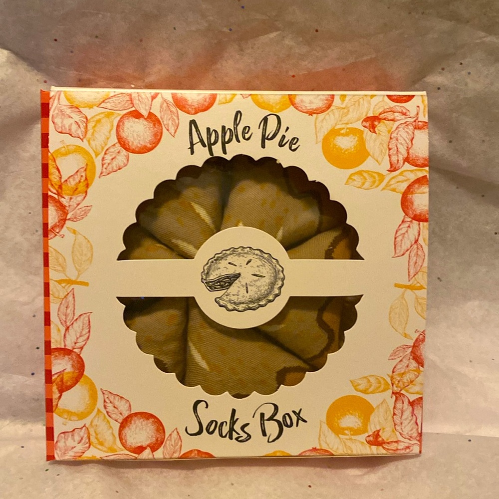 Novelty Apple Pie Socks